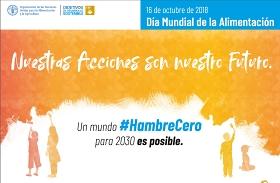 Cartel del día mundial de la alimentación 2018