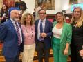 Representantes del Observatorio junto con organizadores del encuentro