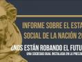 Detalle de la portada del informe sobre el estado social de la nación 2017