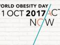 Cartel del día mundial de la obesidad 2017
