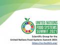 Banner del grupo científico de la cumbre de sistemas alimentarios