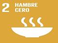 Logo del segundo objetivo de desarrollo sostenible, relacionado con el hambre cero