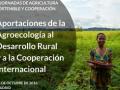 Cartel de las II Jornadas de Agricultura Sostenible y Cooperación al Desarrollo