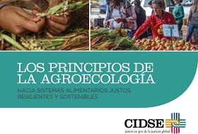 Detalle de la portada del documento de CIDSE sobre agroecología