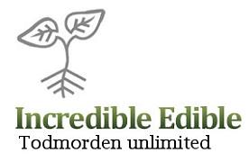 Logo de la inicitiva Incredibñe Edible, de la ciudad inglesa de Todmorden