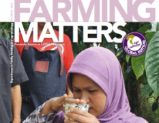 Por tada de la revista Farming Matters