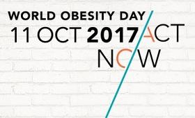 Cartel del día mundial de la obesidad 2017