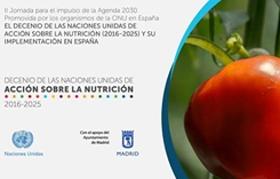 banner de la jornada sobre el decenio de acción sobre la nutrición