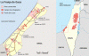 mapa de la franja de Gaza